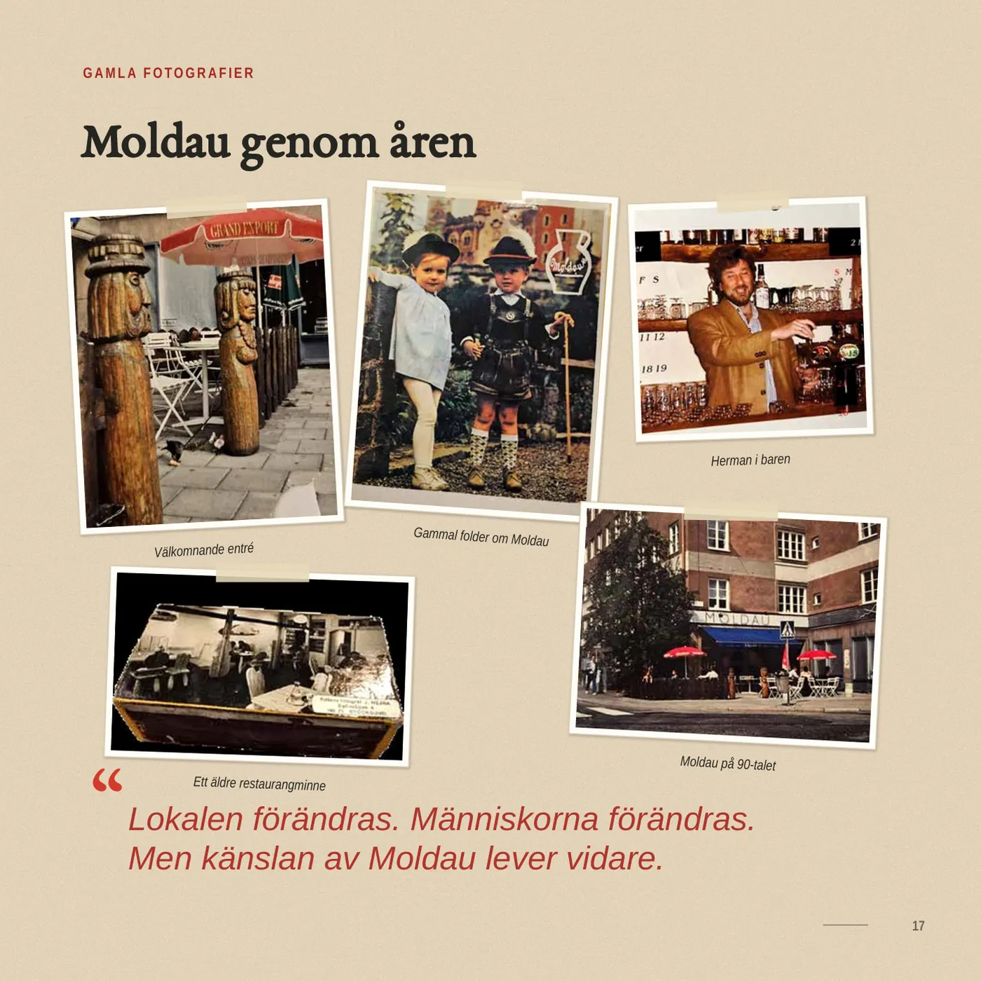 Sida 17 ur Moldaus minnesbok: Moldau genom åren