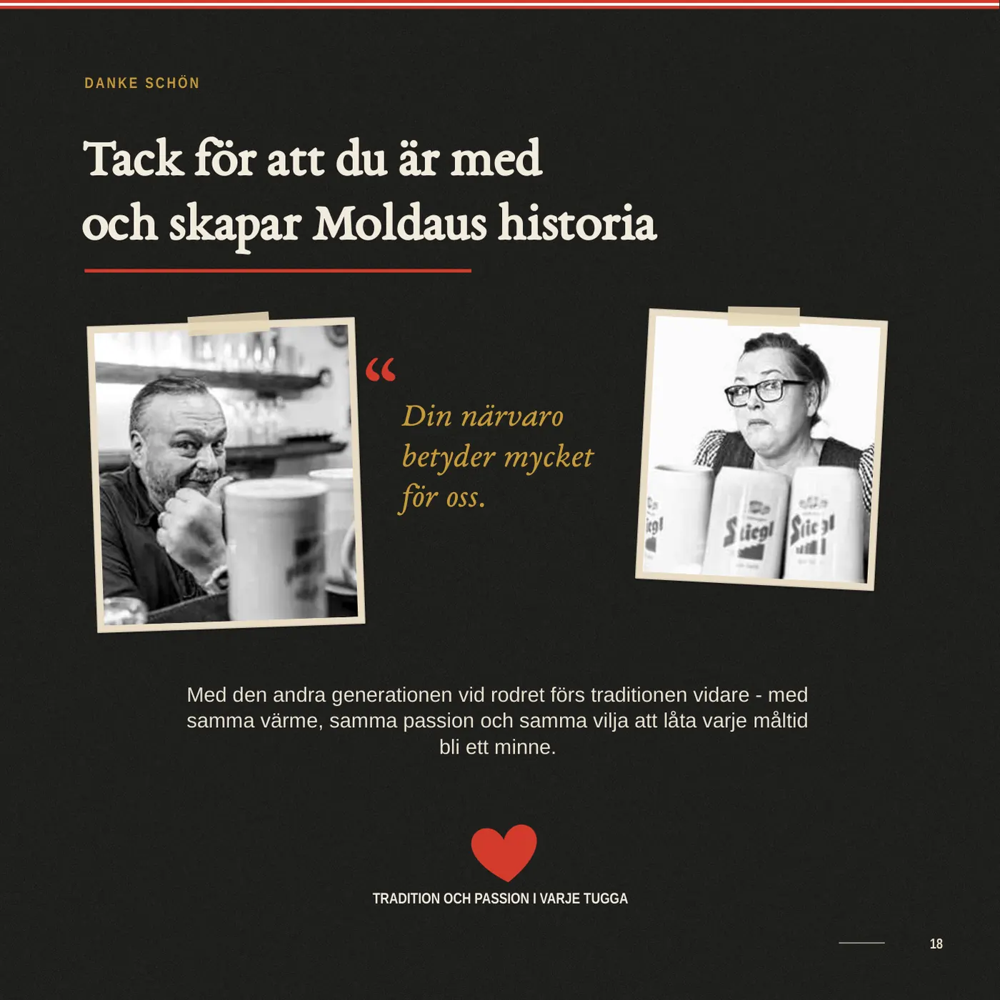 Sida 18 ur Moldaus minnesbok: Tack för att du är med och skapar Moldaus historia
